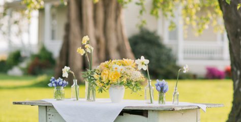 How to make a simple spring centerpiece with seasonal blooms