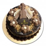 Chocolate dekar round cake