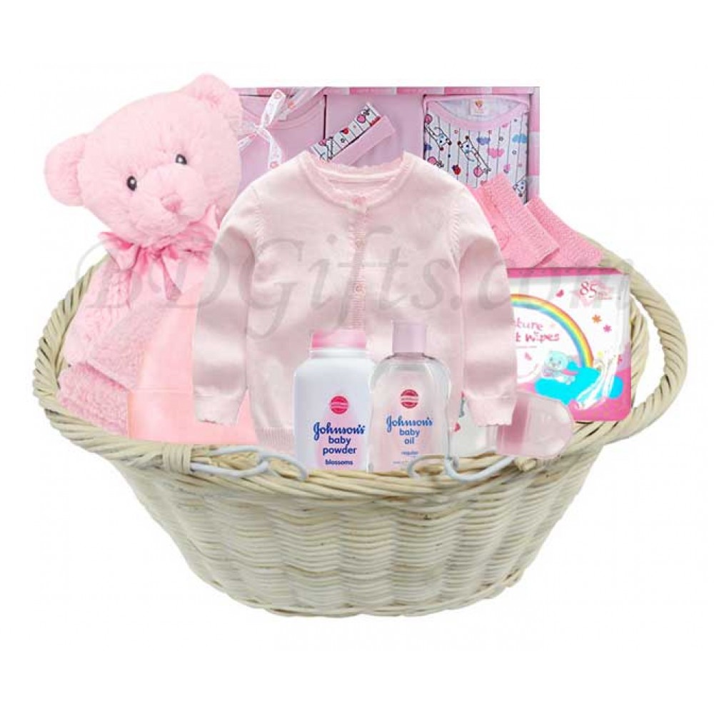 Beautiful baby basket for baby girl