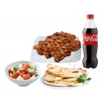  6 Star Beef Sheek Kabab W/4 Naan and coca-cola