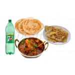  Kabab factory Mutton Korai W/ butter naan, Laccha parata & 2 liter cocacola - 3 Person