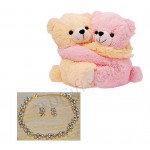 Necklace and joined teddy bear