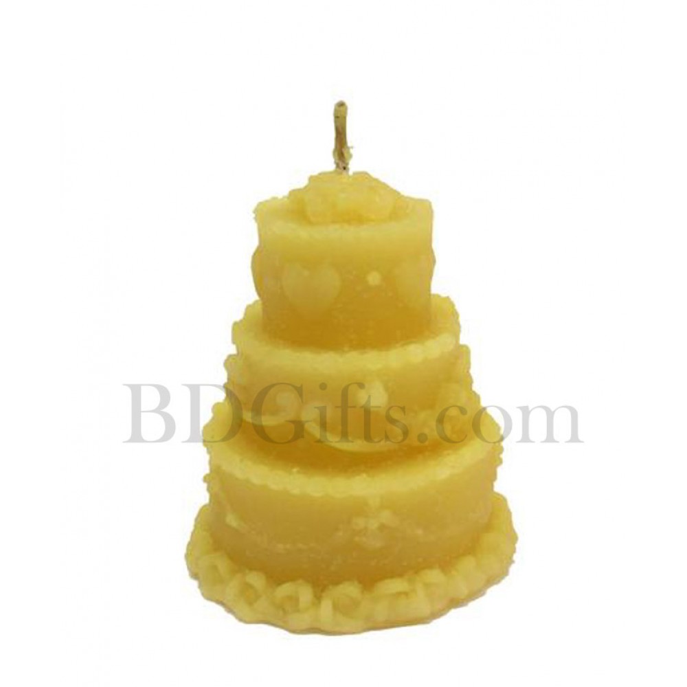 Cake shape candle