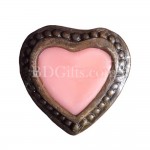 Pink heart candle