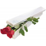 3 pcs red roses in box