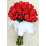14 pcs red roses in bouquet