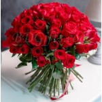 40 pcs red roses in bouquet