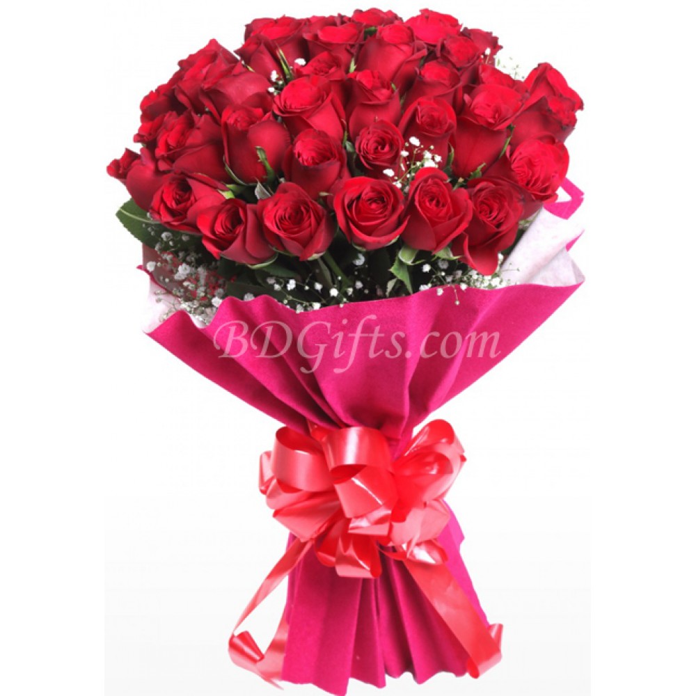 30 red roses