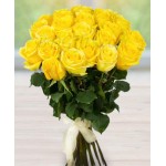 24 pcs imported yellow roses in bouquet