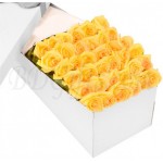 36 pcs imported yellow roses in box