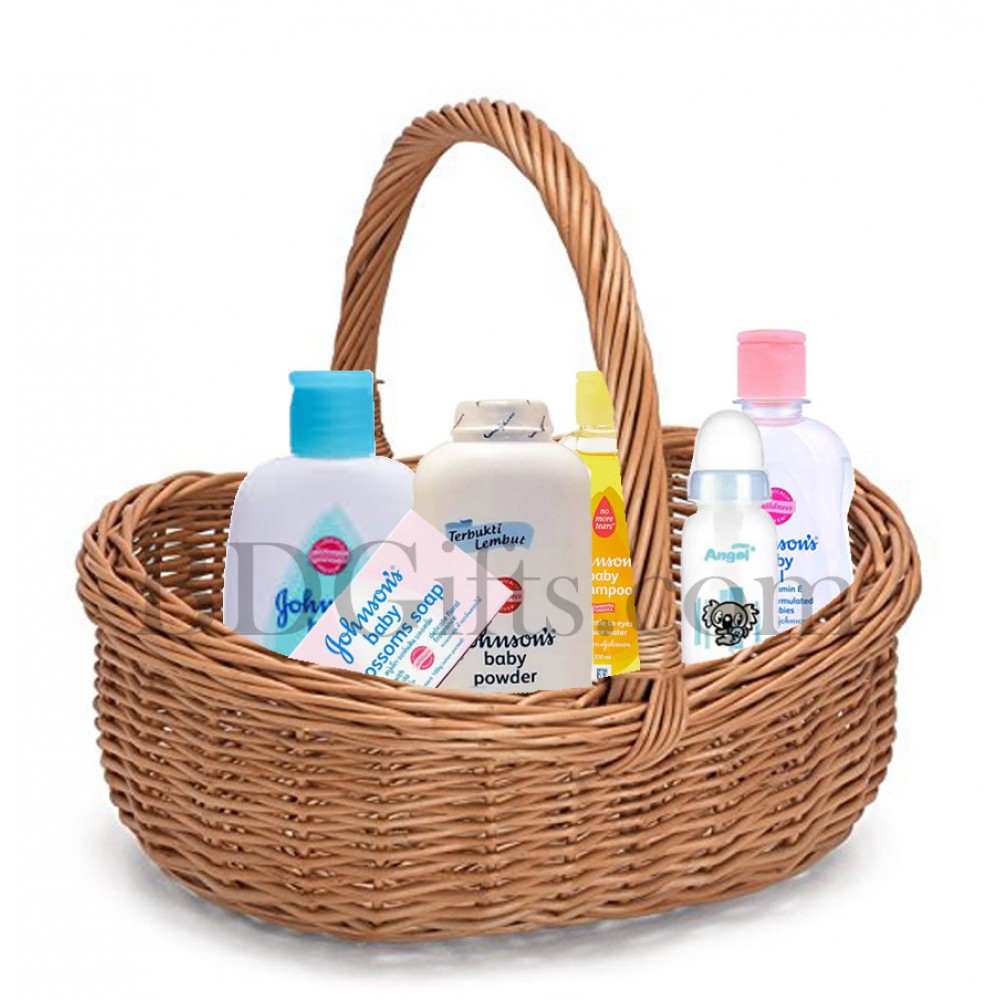 Nice baby gift basket