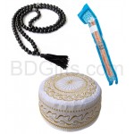 Meswake with tasbih and tupi