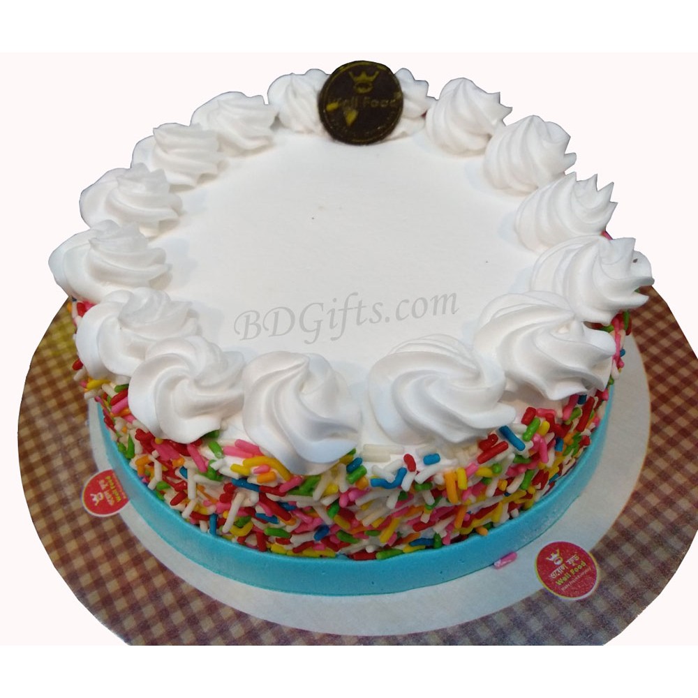 Half kg Vanilla cake