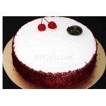Red velvet cream cheese round cake 
