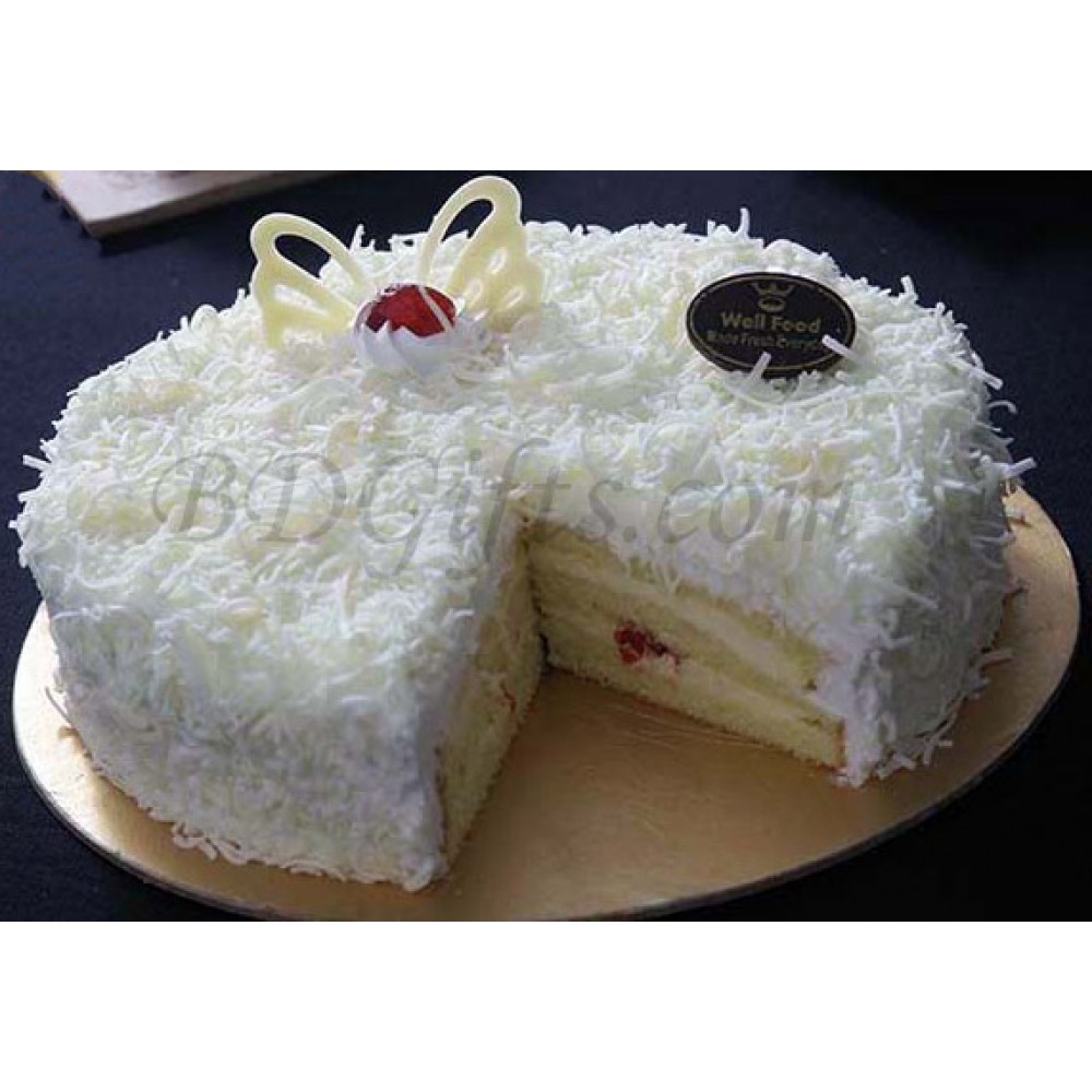 2 pound white forest round cake 