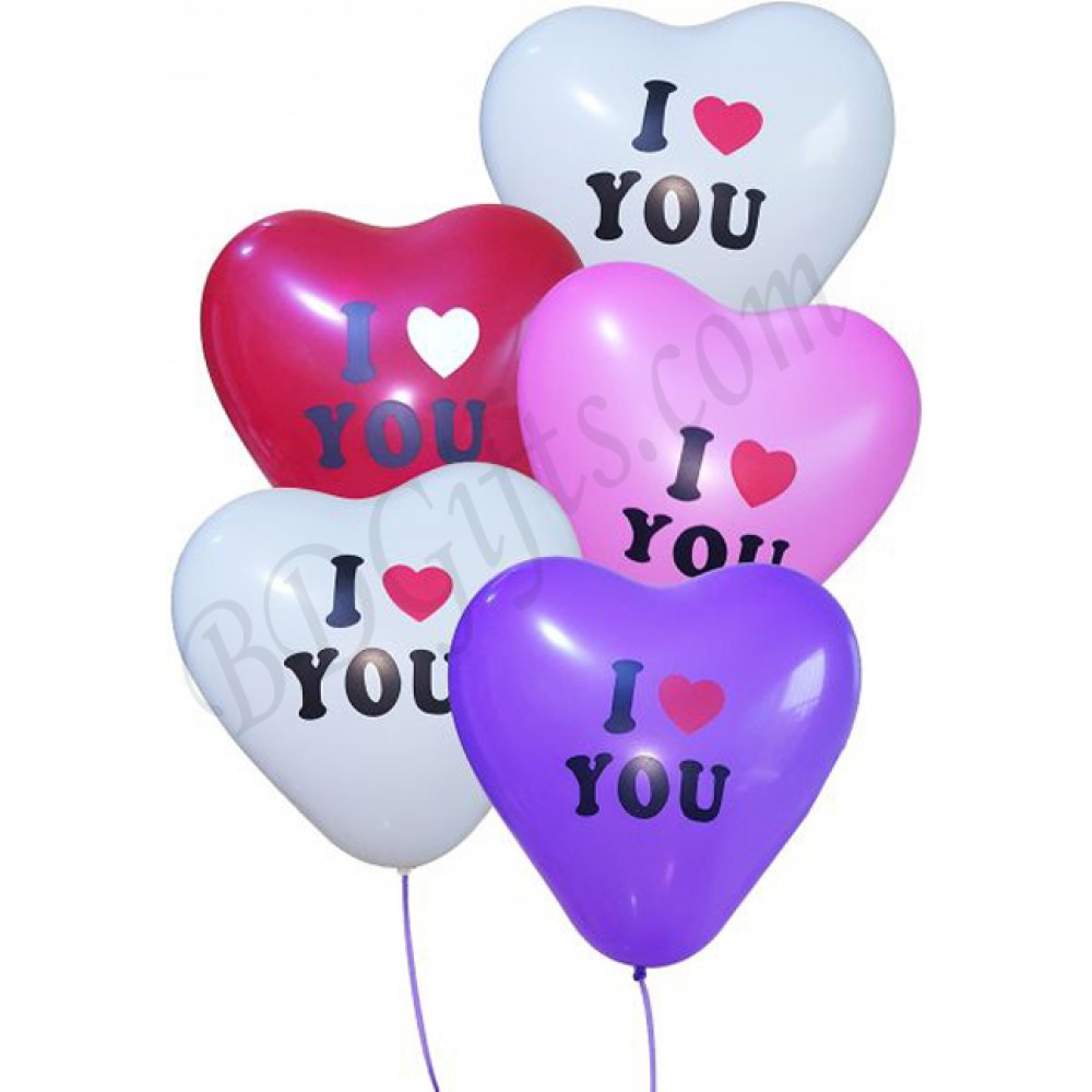 I love you balloons