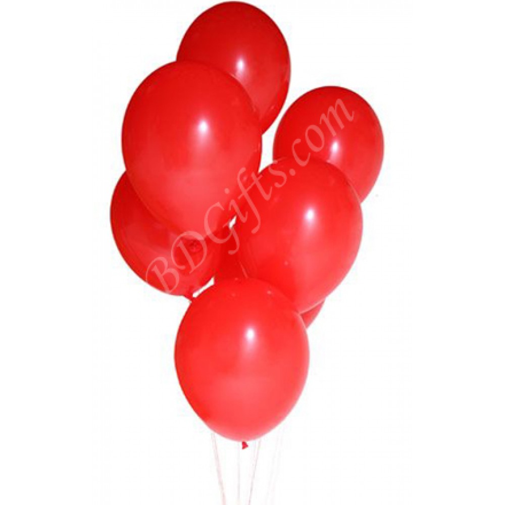 7 Pieces Red balloons 