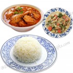 Steamed Rice W/ Chicken curry & vegetable-5 person