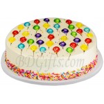 (01) Half Kg Balloon piping jelly cake