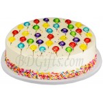 (01) Half Kg Balloon piping jelly cake