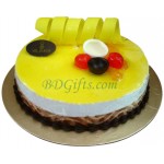 Mango mousse round cake