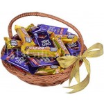 Dairy milk and 5 star chocolates in basket