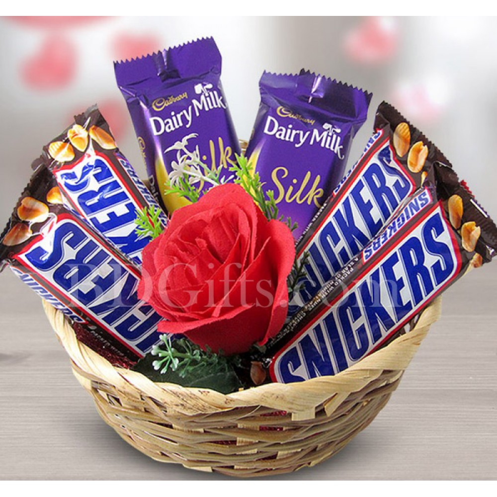 Delight mix chocolate basket