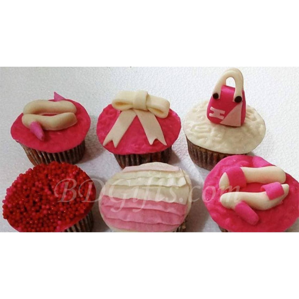 Ladies shoe cupcake