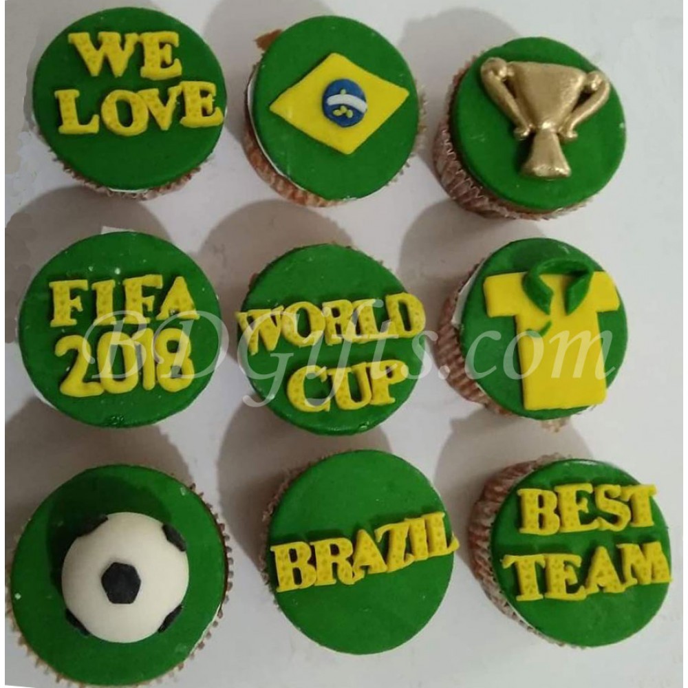Cupcake for Brazil fans