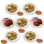 Fakruddin Kachchi biryani 5 (Half Plate) W/ Jali kabab and Chatni