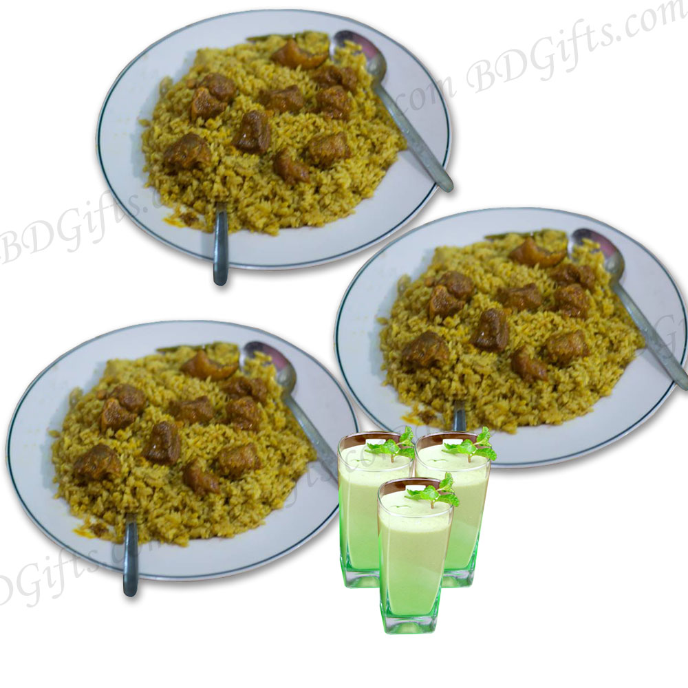 Mutton Khichuri W/ Borhani-3 Person