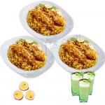 Chicken biryani W/ Firni & Borhani- 3 person