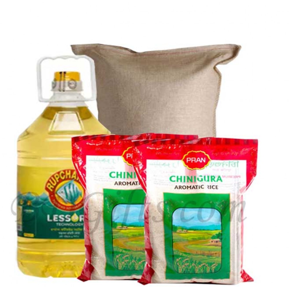 Soyabin oil, polau rice and regular rice