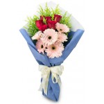 Attractive bouquet of mix flowers