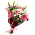 Nice mix flowers in bouquet