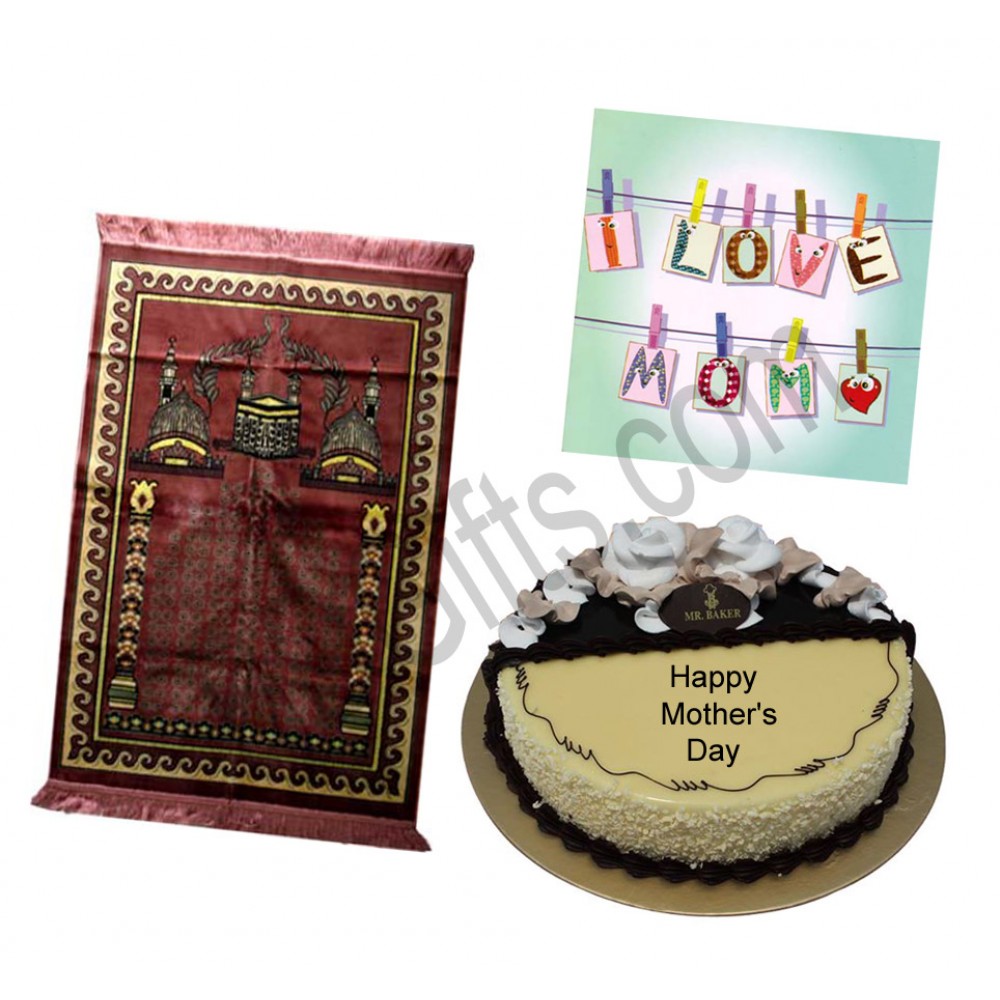 Cake with jainamaj and card