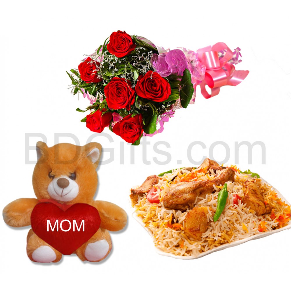 Biryani with bear and roses