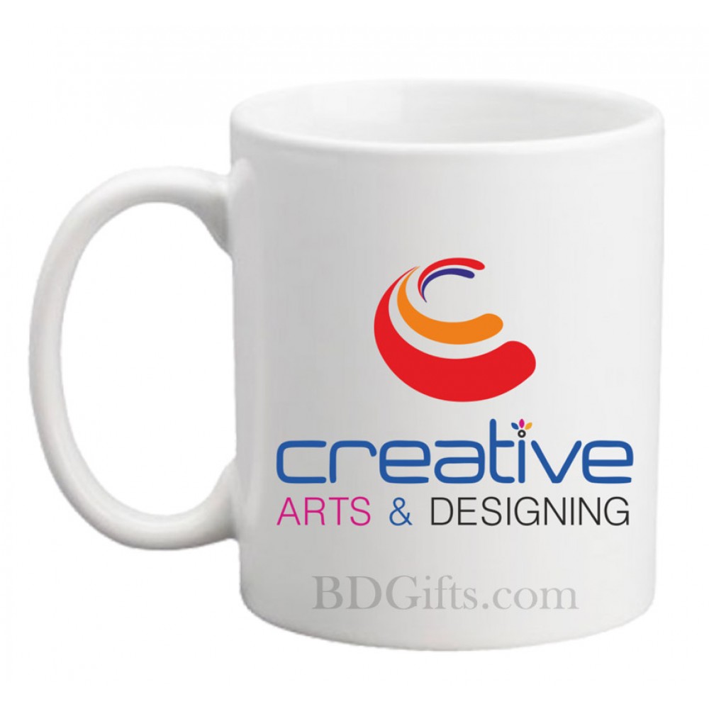 Corporate mug with company logo
