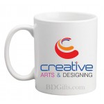 Corporate mug with company logo