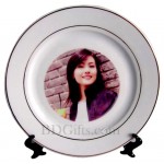 Personalized ceramic picture plate