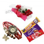 Chocolate W/ Rose & Watch