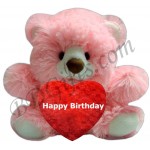 Pink birthday bear