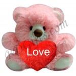 Pink love bear