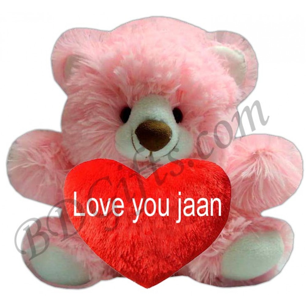 Love you jaan pink bear