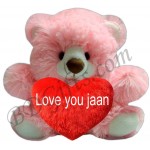 Love you jaan pink bear