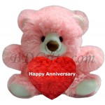 Anniversary pink bear